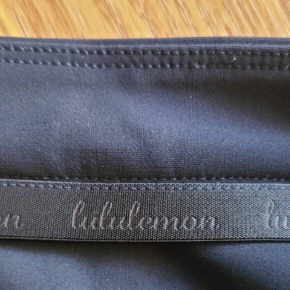 LULULEMON SCUBA-LIKE STRETCH FLAT FRONT TROUSER PANTS BACK YOKE REFLECTIVE HEM S - Picture 8 of 8